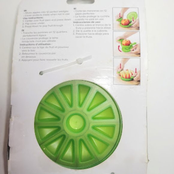 PREP SOLUTIONS STAINLESS STEEL 12 SLICE APPLE SLICE AND POP KITCHEN TOOL NEW - Picture 2 of 3